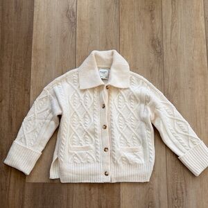 NEW A&F knit cardigan sweater